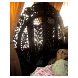 Carved Wooden Privacy Screen From India 