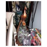 Peacock Stained Glass Lamp 