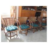 Mid-Century Cane Back Seating  
