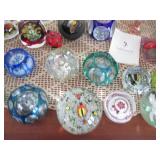 COLLECTION OF PAPER WEIGHTS 
