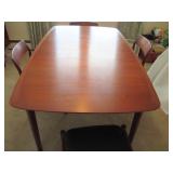 Westnofa Mid Century Modern Danish Complete Dining Room Suite 6 Chairs ~ 2 Arm Chairs ~ Credenza And