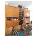 Mid-Century Modern Entertainment/Bar Wall Unit 