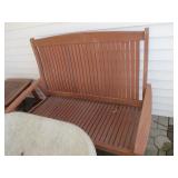Like New Outdoor Loveseat and Rocking Chair, Chai & Matching Table   