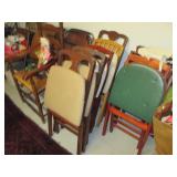 Vintage Folding Chairs and Card Tables  
