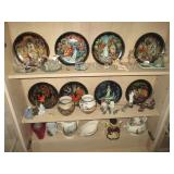 Porcelain Legend Of The Snowmaiden Russian Folktale Plates  