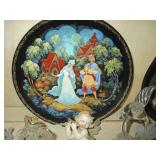 Porcelain Legend Of The Snowmaiden A Song Of Love Plate #4 Russian Folktale 