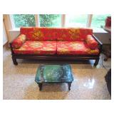 Asian Silk Pair Of Custom Sofa
