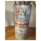 Large Asian Vase/Umbrella Stand  