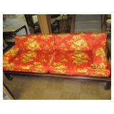 Asian Silk Pair Of Custom Sofa