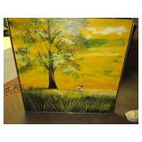 Mid Century Art "Going Home" 