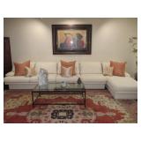 Stunning Living room Suite with sectional sofa & Rugs  