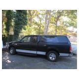 1999 FORD F150 TRITON V8 PICKUP TRUCK WITH CAP IN GOOD CONDITION MINIMAL RUST ~ NEEDS FUEL FILTER ~ 