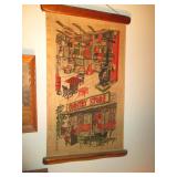 Vintage Burlap Country Store Wall Art 