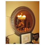 Ethan Allen Decorative Round Mirror 