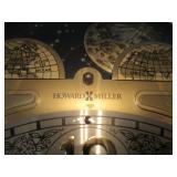 Howard Miller Grandfather Clock ~ Pedestal Table with Stained Glass Lighting 