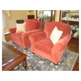 Pair of Plush Comfortable Living Room Arm Chairs Gently Used  
