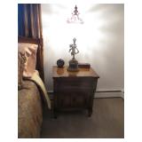 French Provincial Vintage Queen Bedroom Suite with Cherub Brass Lighting