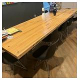 Authentic Dining Table Made From a Bowling Alley