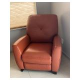Myia Tufted Back Leather Pushback Recliner