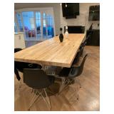 Authentic Dining Table Made From a Bowling Alley