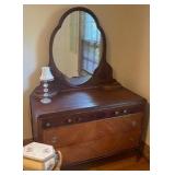 Antique Dresser With Mirror