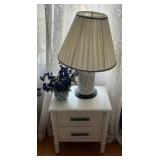 Chinese Blanc De chine White Reticulated Porcelain Ceramic Lamp