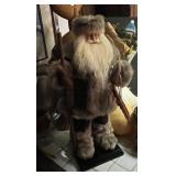 Vintage Fur Covered Collector Santa Claus