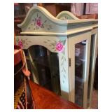 Hand Painted Curio Display Cabinet