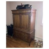 Large Armoire and Vintage Classic Car
