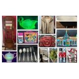 SISTERS IN CHARGE ONLINE AUCTION, BALDWIN NY - VINTAGE COACH, URANIUM GLASS, ANTIQUES, GARDEN DECOR