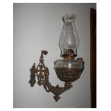 Sconce with Kerosene Lamp