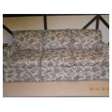 Retro flowered couch