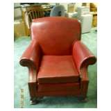 Red leather chair