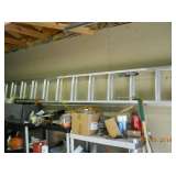 One of the extension ladders