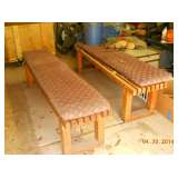Backless benches w/cushions