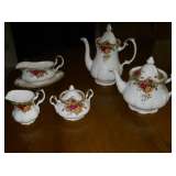 Some of the additional pieces to Royal Albert Bone China set