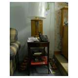 Occasional table and lamp