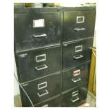 2 4-drawer file cabinets
