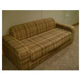 Brown/gold futon