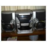 Sharp tape/CD player & stand