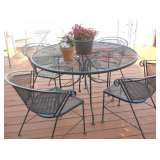 Wrought iron patio set