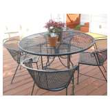 Wrought iron patio set