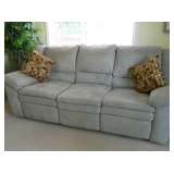 Mircrofiber couch-2 recliners