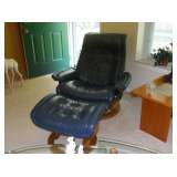Scandinavian chair & ottoman