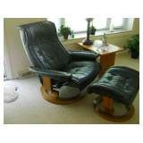 Scandinavian chair & ottoman