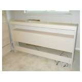 Antique white double headboard