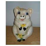Vintage pig cookie jar