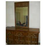 Triple dresser with mirror