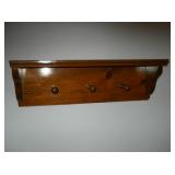 Vintage wall coat rack