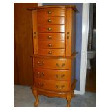 Jewelry armoire w/mirror